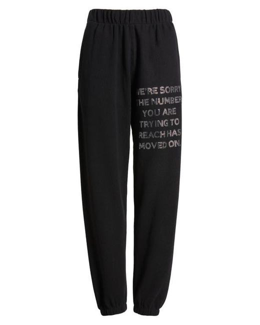 Boys Lie Black 1-800 Mac Embellished Slim Cotton Graphic Joggers