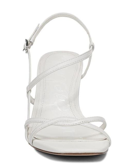Sam Edelman White Elissa Slingback Sandal