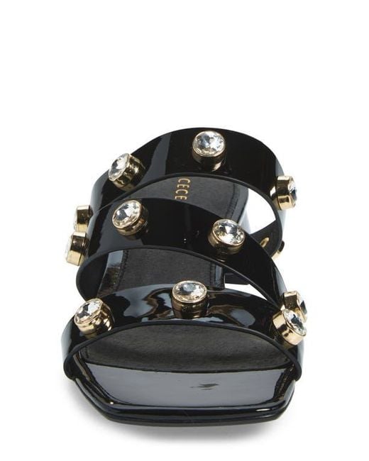 Cecelia New York Black Lindon Slide Sandal