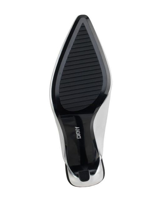 DKNY White Cadena Mule