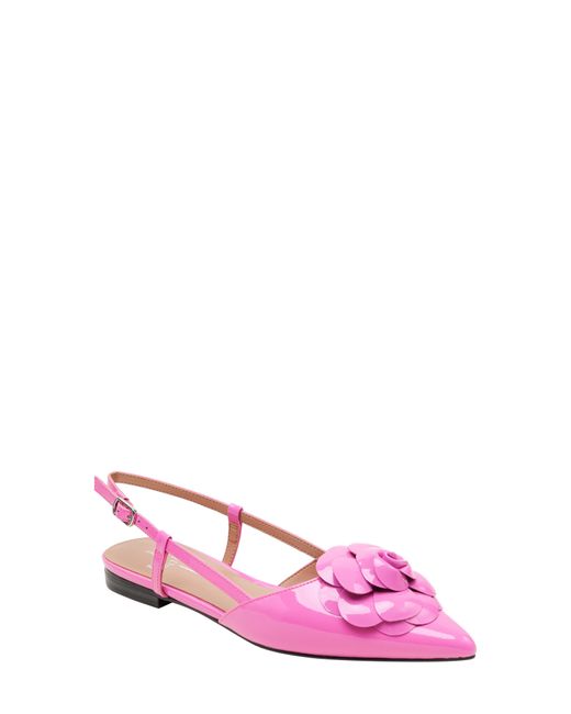 Linea Paolo Pink Cammy Slingback Pointed Toe Flat