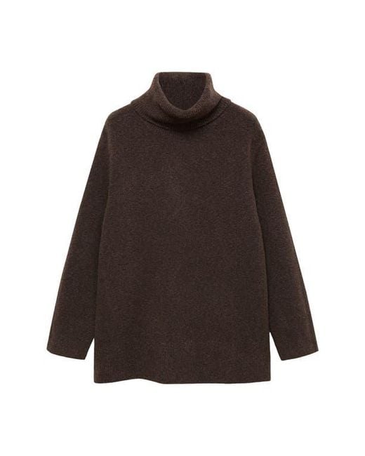 Mango Brown Turtleneck Sweater