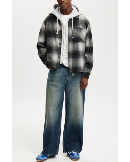 Cotton On Gray Boxy Overshirt for men