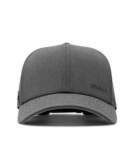 Melin Black Hydro Compass Snapback Cap for men