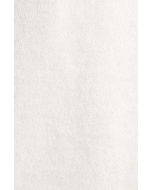 J.W. Anderson White Circular Logo Graphic T-Shirt for men