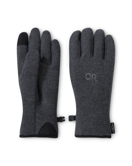 Outdoor Research Black Flurry Sensor Gloves for men