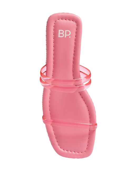 BP. Pink Viola Braided Slide Sandal