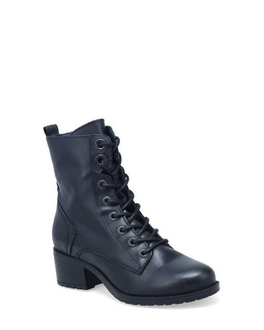Miz Mooz Blue Juke Lace Up Bootie