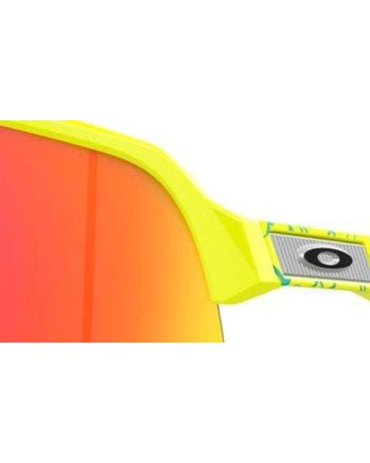 Oakley Pink Sutro Lite 139mm Prizm Semirimless Wrap Shield Sunglasses for men