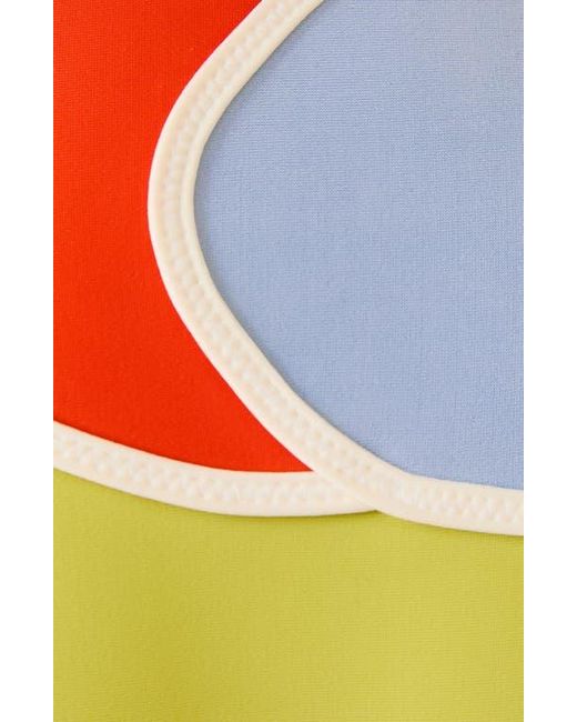 Solid & Striped Blue Teagan Colorblock Bikini Bottoms