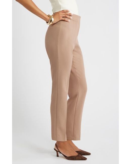Open Edit Natural Icon High Waist Ankle Cigarette Pants