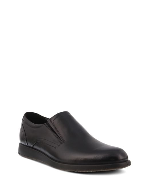 Spring Step Black John Leather Loafer for men
