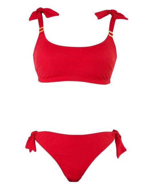 Cache Coeur Red Maternity Bikini Porto Vecchio