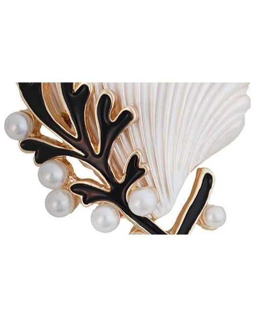 Panacea White Shell Brooch