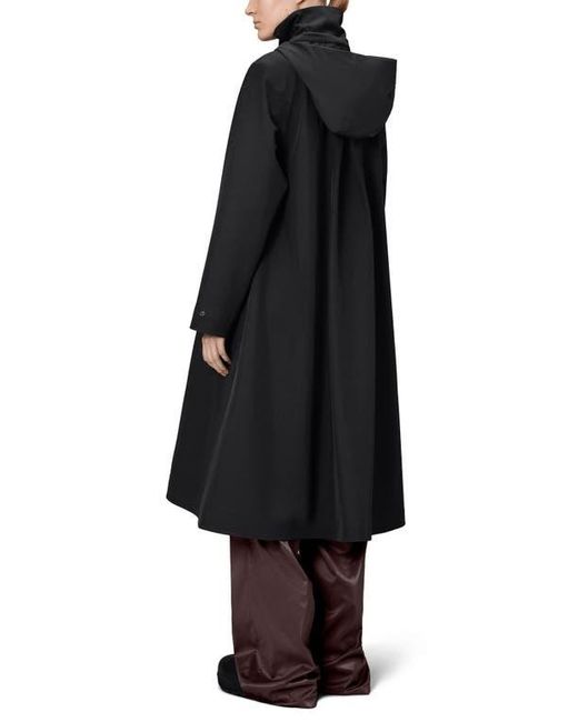 Rains Black Suva Vision Softshell A-Line Jacket
