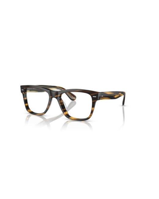 Oliver Peoples Brown 51Mm Rectangle Optical Glasses