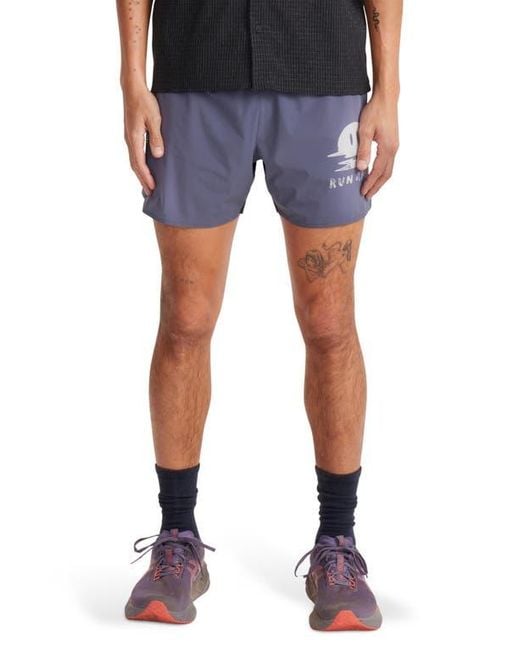 Roark Blue Alta 5 Drawstring Shorts for men