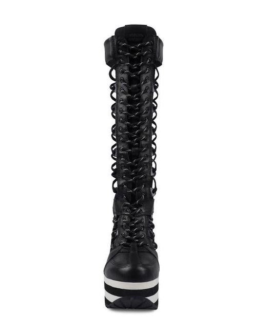Zigi Black Ripped Platform Boot