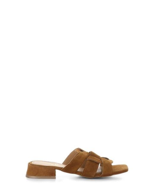 Bos. & Co. Brown Ellis Slide Sandal