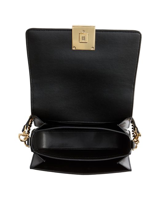 Givenchy Black Medium 4g Embroidered Canvas & Leather Bag