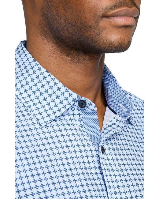 Con.struct Blue Diamond Geo Woven Long Sleeve Basic for men