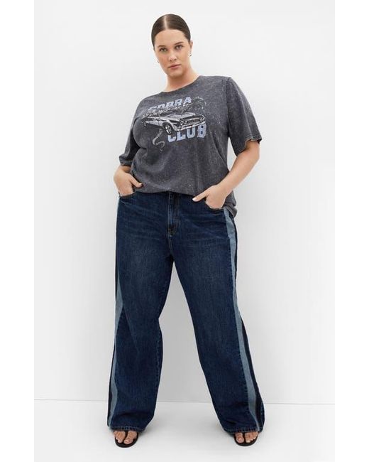 City Chic Gray Kyra Cotton Graphic T-Shirt