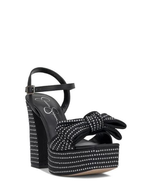 Jessica Simpson Black Lollien Ankle Strap Platform Sandal