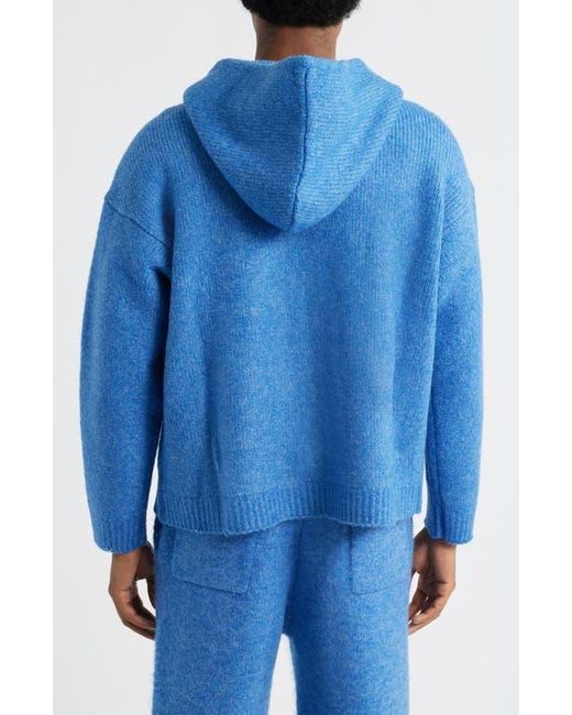 Elwood Blue Hooded Zip Cardigan for men