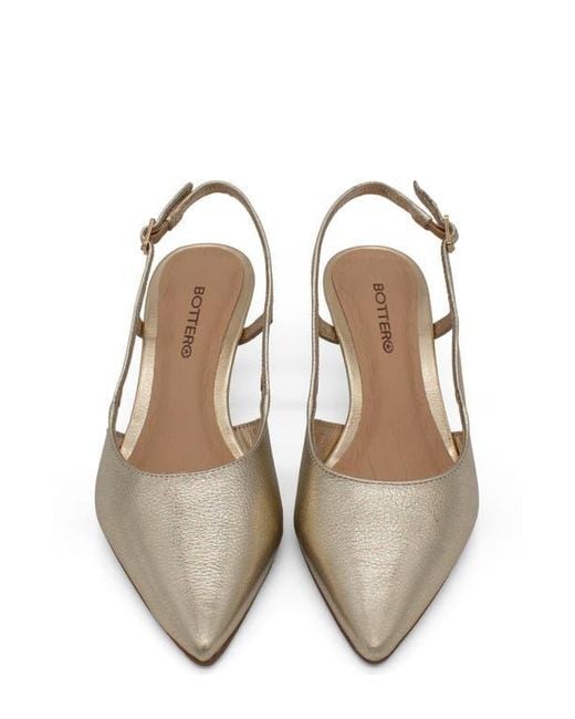 BOTTER Metallic Botolivia Legacy Pointed Toe Slingback Pump