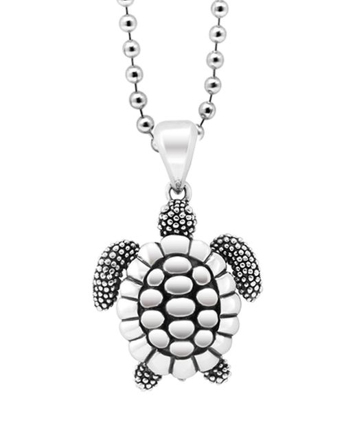 Lagos Metallic Rare Wonders Sea Turtle Pendant Necklace