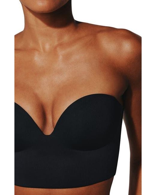 Thirdlove Black Zero Edge Strapless Underwire Bustier Bra