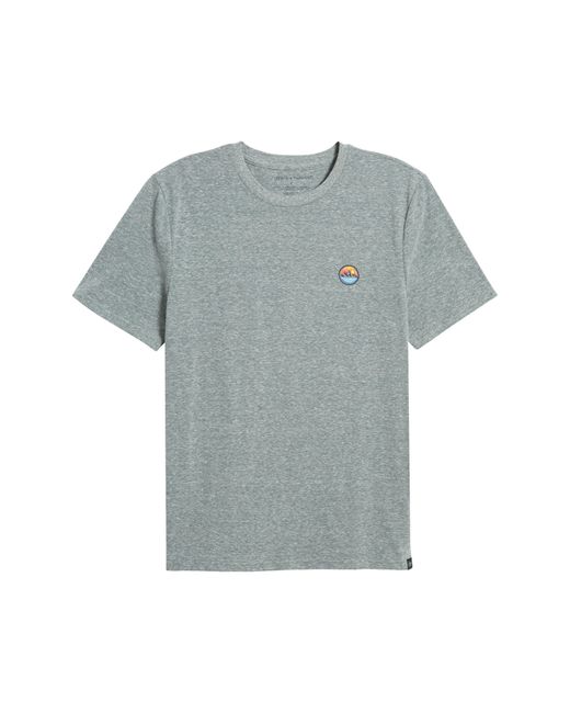 Threads For Thought Gray Wilderness Emblem Graphic T-shirt for men