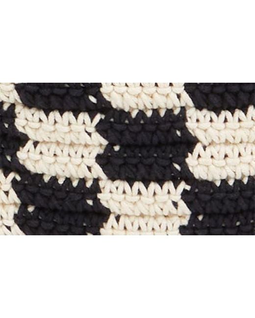 Clare V. Multicolor Petit Moyen Crochet Cotton Messenger Bag