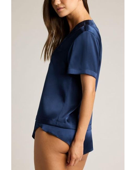Negative Underwear Blue Eclipse Washable Silk V-Top