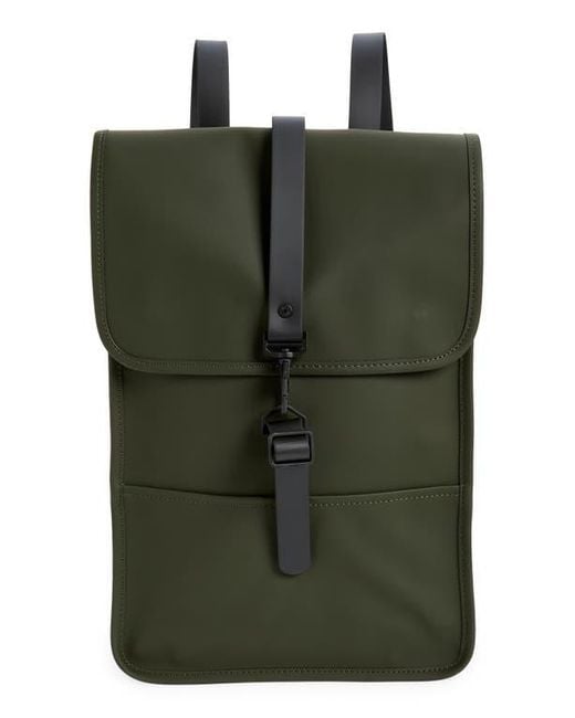 Rains Green Mini Waterproof Backpack for men