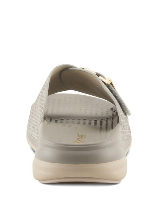Flexus by Spring Step Gray Brewer Slide Sandal