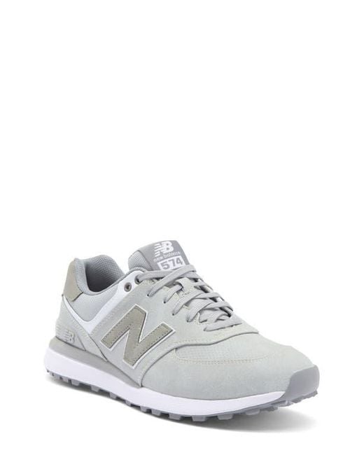 New Balance White 574 Greens V2 Spikeless Golf Shoe for men
