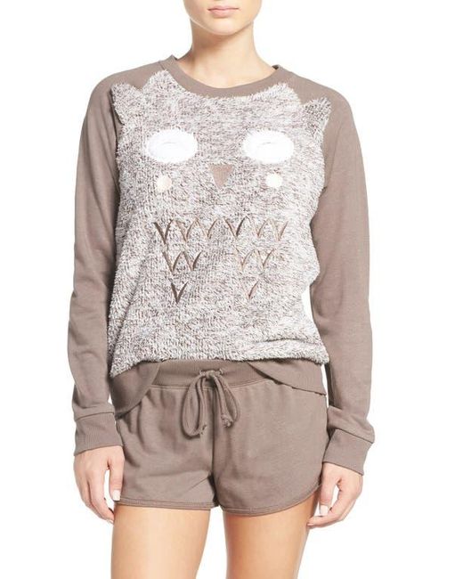 Cozy Zoe Gray 'Cuddle Buddies' Terry Pajamas