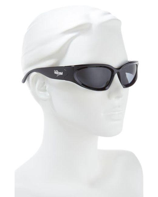 Wisdom Black Frame 5 Rectangular Sunglasses