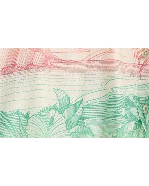 Tommy Bahama Multicolor Nova Wave Corsica Print Short Sleeve Button-Up Shirt for men