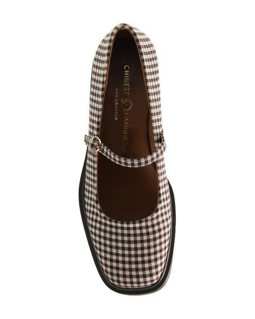 Chinese Laundry Brown Sonia Mary Jane Pump
