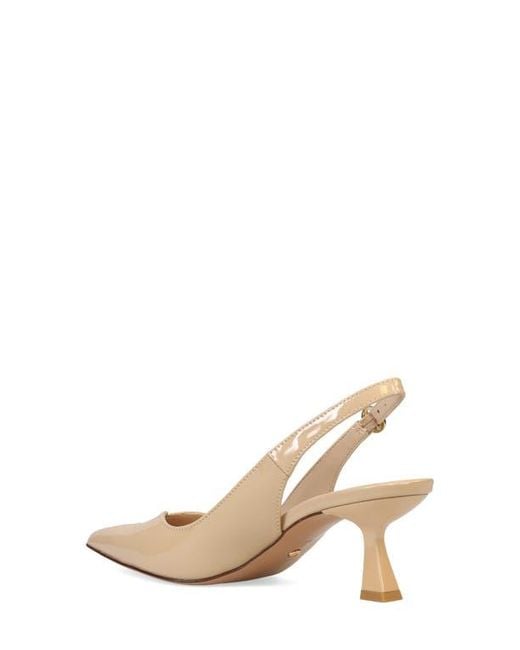 Pelle Moda White Janah Slingback Pointed Toe Pump