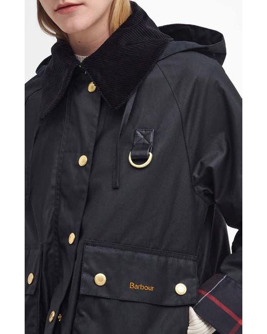 Barbour Blue Reighton Waxed Cotton Jacket