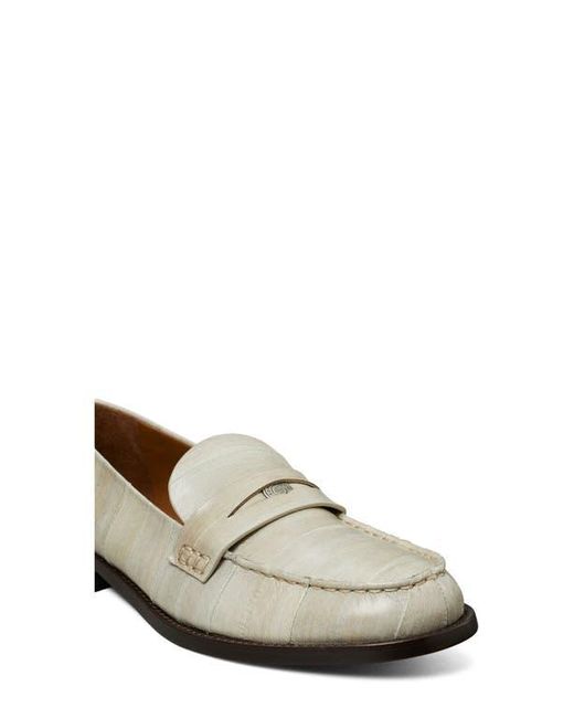 Tory Burch White Classic Penny Loafer