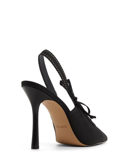 ALDO Black Hennie Slingback Pointed Toe Pump