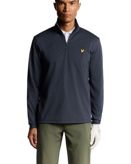 Lyle & Scott Blue Golf Course Midlayer for men