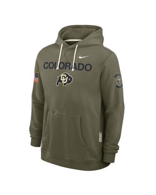 Nike Green Colorado Buffaloes 2025 Military Appreciation Dri-Fit Hoodie for men