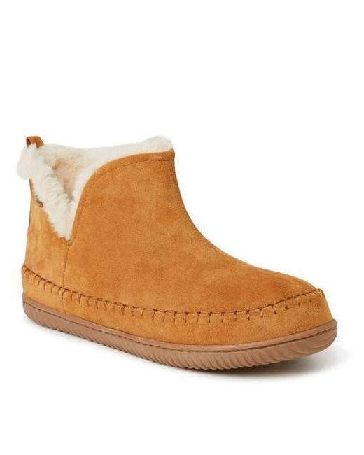 Dearfoams Brown Brixen Bootie Slipper for men