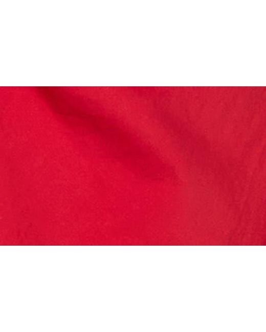 Princess Polly Red Back To Paris Ruched Puff Sleeve Minidress