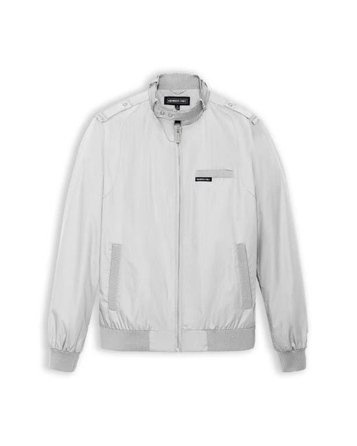 Members Only Gray Classic Iconic Racer Jacket for men